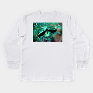 Female Cairns Birdwing Kids Long Sleeve T-Shirt